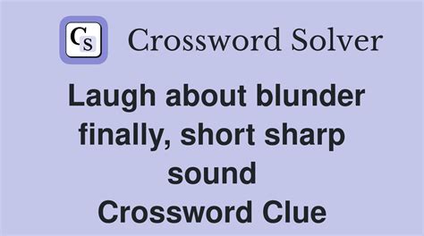 blunder krydsord|BLUNDER Crossword Clue